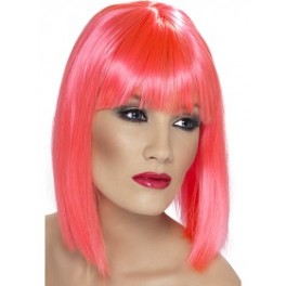 Pink Fringed Wig