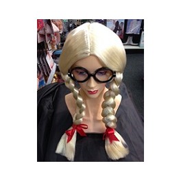 St.Trinians' Blonde Plaits