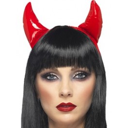 Red PVC Devil Horns