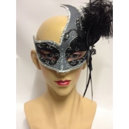 Dark Angel Feathered Eyemask